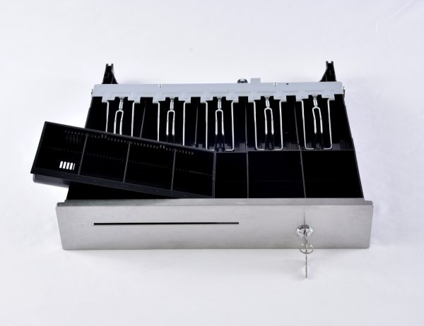 Tiroir-caisse métal inox